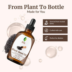 Applying SVA Black Seed Oil to the face as a lightweight moisturizer