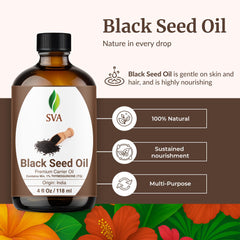 Close-up of scalp massage with SVA Black Seed Oil