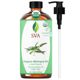 SVA Organic Bhringraj Oil bottle 16oz ready for premium hair care
