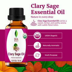 Diffuser setup with Clary Sage for a fresh scent.