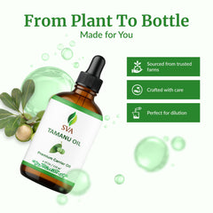SVA Tamanu Oil on skin for moisturization and gentle nourishment