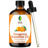 SVA Tangerine Essential Oil bottle with dropper for easy application and diffusion.