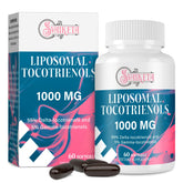 Svaiketa Liposomal Tocotrienols bottle front for daily wellness and high absorption.