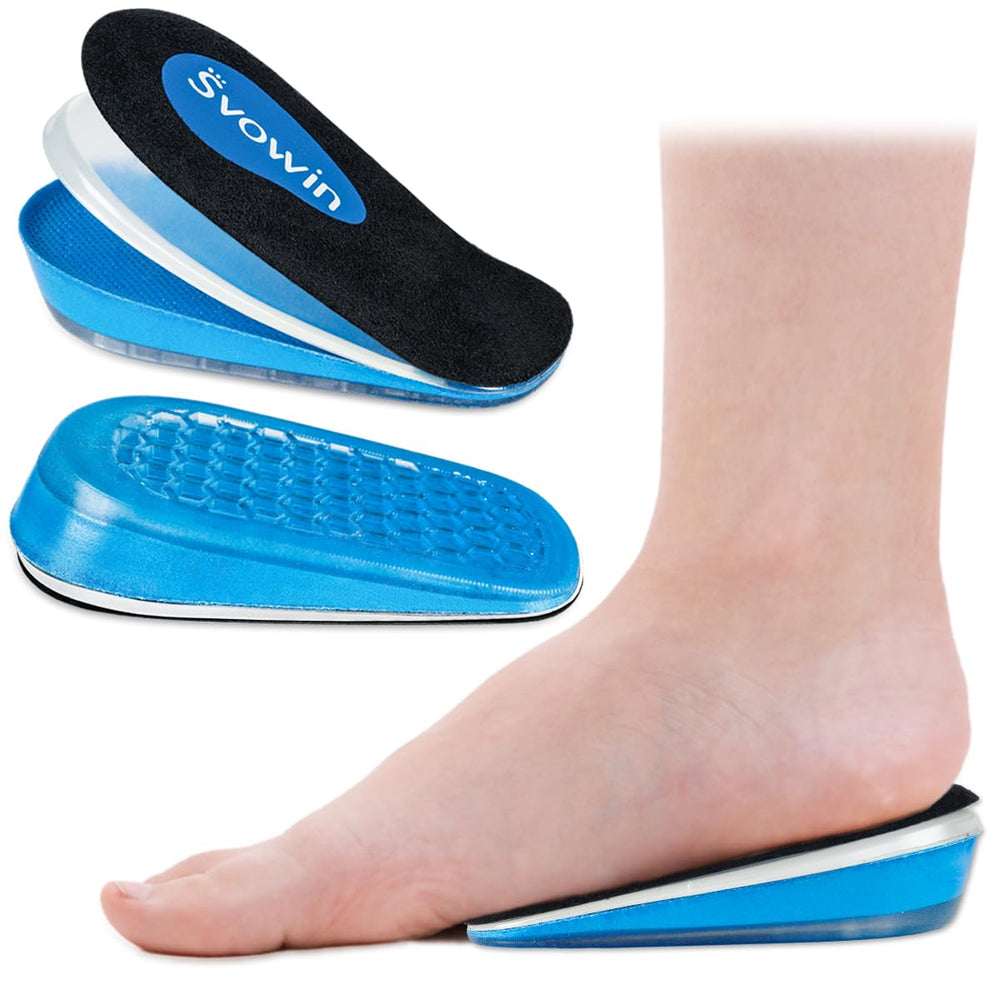 Svowin 3-layer adjustable insole in blue with discreet lift for daily wear