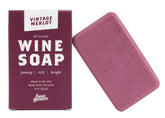Swag Brewery Jabon Vino Merlot: barra aparente con aroma afrutado para ducha y piel suave.