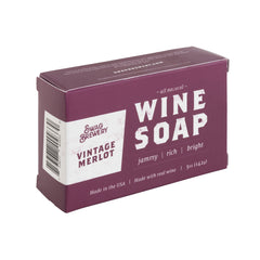 Swag Brewery Jabon Vino Merlot: uso en ducha para exfoliar ligeramente y perfumar.