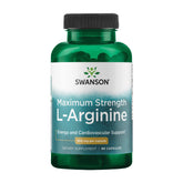 Swanson L-Arginine 850 mg bottle front showing lean muscle support