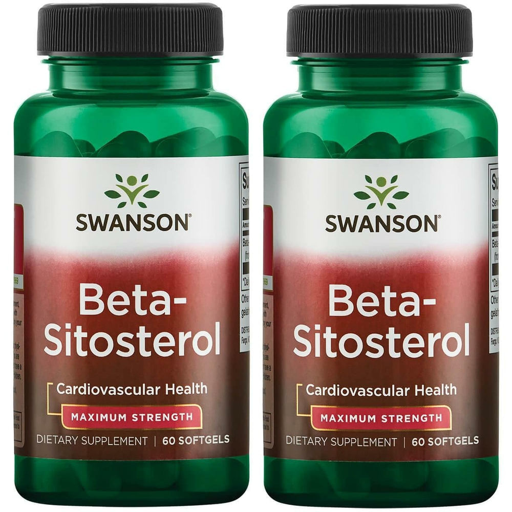 Swanson Beta Sitosterol bottle front shows plant sterol formula for wellness