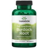 Swanson Burdock Root bottle showing full-spectrum herbal support for wellness