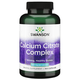 Swanson Calcium Citrate Complex bottle image highlighting bone and muscle support