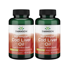 Swanson Cod Liver Oil softgel bottle for daily wellness
