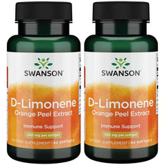 Swanson D-Limonene orange-peel capsules for cellular wellness, natural extract in a capsule.