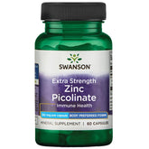 Swanson Zinc Picolinate bottle highlights a high-potency supplement for daily wellness
