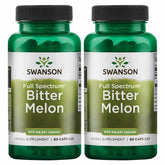 Swanson Full Spectrum Bitter Melon bottle on counter prepared for daily wellness