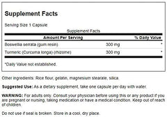 Swanson label highlighting boswellia and curcumin ingredients for wellness