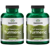 Swanson Full Spectrum Turmeric capsules bottle front highlighting joint support and overall wellness