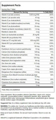 Swanson Geromulti Without Iron tablet inside blister pack preserves freshness on the go