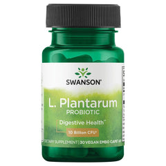 Swanson L. Plantarum bottle front view promoting GI balance and daily comfort