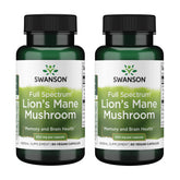 Swanson Lion's Mane bottle front for daily focus and memory support.