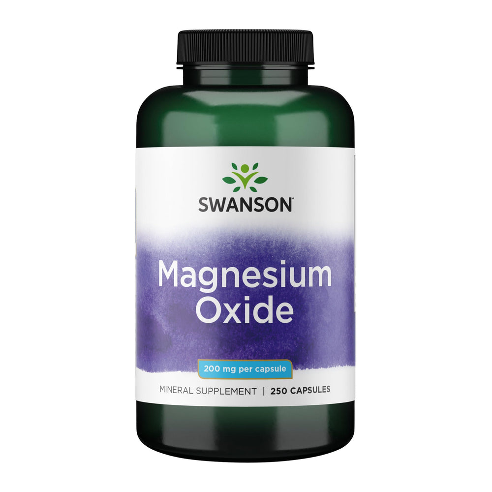 Swanson Magnesium 200 mg bottle for daily mineral support.