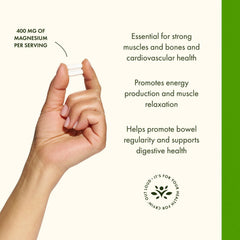 Swanson Magnesium label close-up emphasizing quality testing.