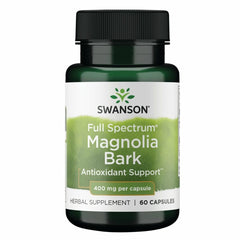 Swanson Magnolia Bark capsules ready to support digestive and nervous system wellness.