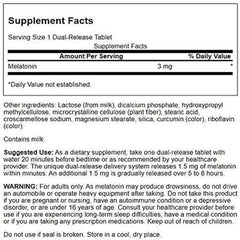 Swanson Melatonin bottle label highlighting a full-spectrum plant-based formula