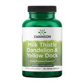 Swanson milk thistle blend bottle for natural liver support and overall wellbeing.