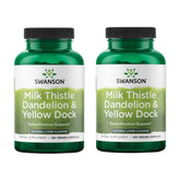 Swanson Milk Thistle bottle with capsules for natural liver support