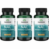 Swanson NAC 600 mg bottle front view highlighting daily antioxidant support.