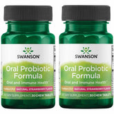 Swanson Oral Probiotic BLIS K12 bottle highlighting the oral balance focus