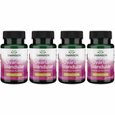 Swanson Ovarian Glandular bottle front shows clear packaging for trust and easy recognition