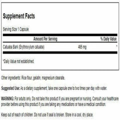 Swanson Passion Catuaba Bark capsules ready for daily use and subtle energy support