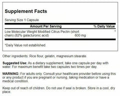 Swanson PectiPure packaging showcasing dosage and product benefits.