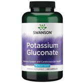 Swanson Potassium Gluconate bottle showing capsules for daily mineral support