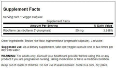 Close-up of Swanson R-5-P capsule designed for easy daily energy metabolism.