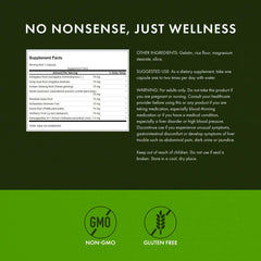 Swanson Rhodiola Ashwagandha Ginseng Complex jar with seal indicating GMP quality testing