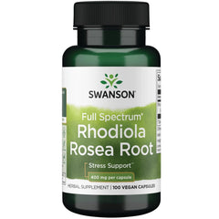 Swanson Rhodiola Rosea Root bottle for daily adaptogenic support