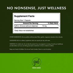 Swanson saffron ground stigmas powder image for herbal preparation.