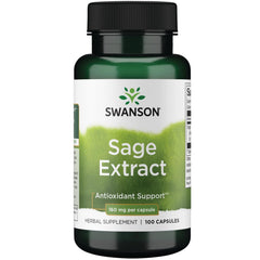 Swanson Sage Extract bottle for daily overall wellness support.