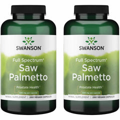 Swanson Saw Palmetto bottle for prostate support and balance.