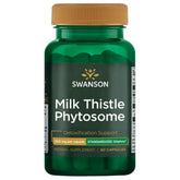 Swanson Siliphos Milk Thistle bottle front showing convenient 60-capsule packaging for daily use.