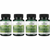 Swanson Sulforaphane bottle showing broccoli sprout extract benefits.