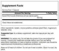 Swanson Sweet Wormwood capsules ready for daily digestive routine