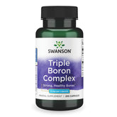 Swanson Triple Boron Complex bottle front, a premium mineral supplement for bone support