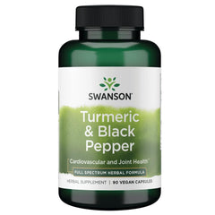 Swanson Turmeric & Black Pepper bottle for daily antioxidant support