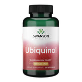 Swanson Ubiquinol 100mg bottle front shows packaging for daily energy support.