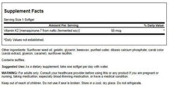 Swanson Vitamin K2 MK-7 Natto softgels close-up highlighting bone and cardiovascular support