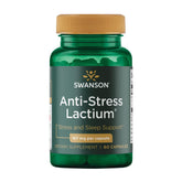 Swanson Women's Anti-Stress Formula Lactium bottle with capsules for daily relaxation support
