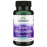 Swanson zinc gluconate bottle on kitchen counter signaling daily immune support